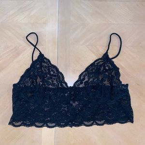 Laced Bralette Palmers Black